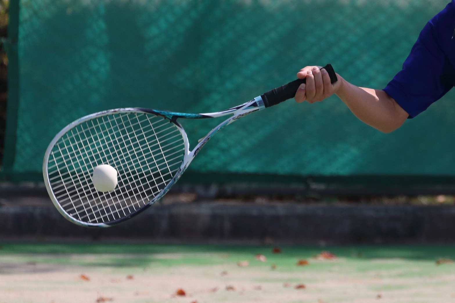 ソフトテニス部(男女)の練習風景